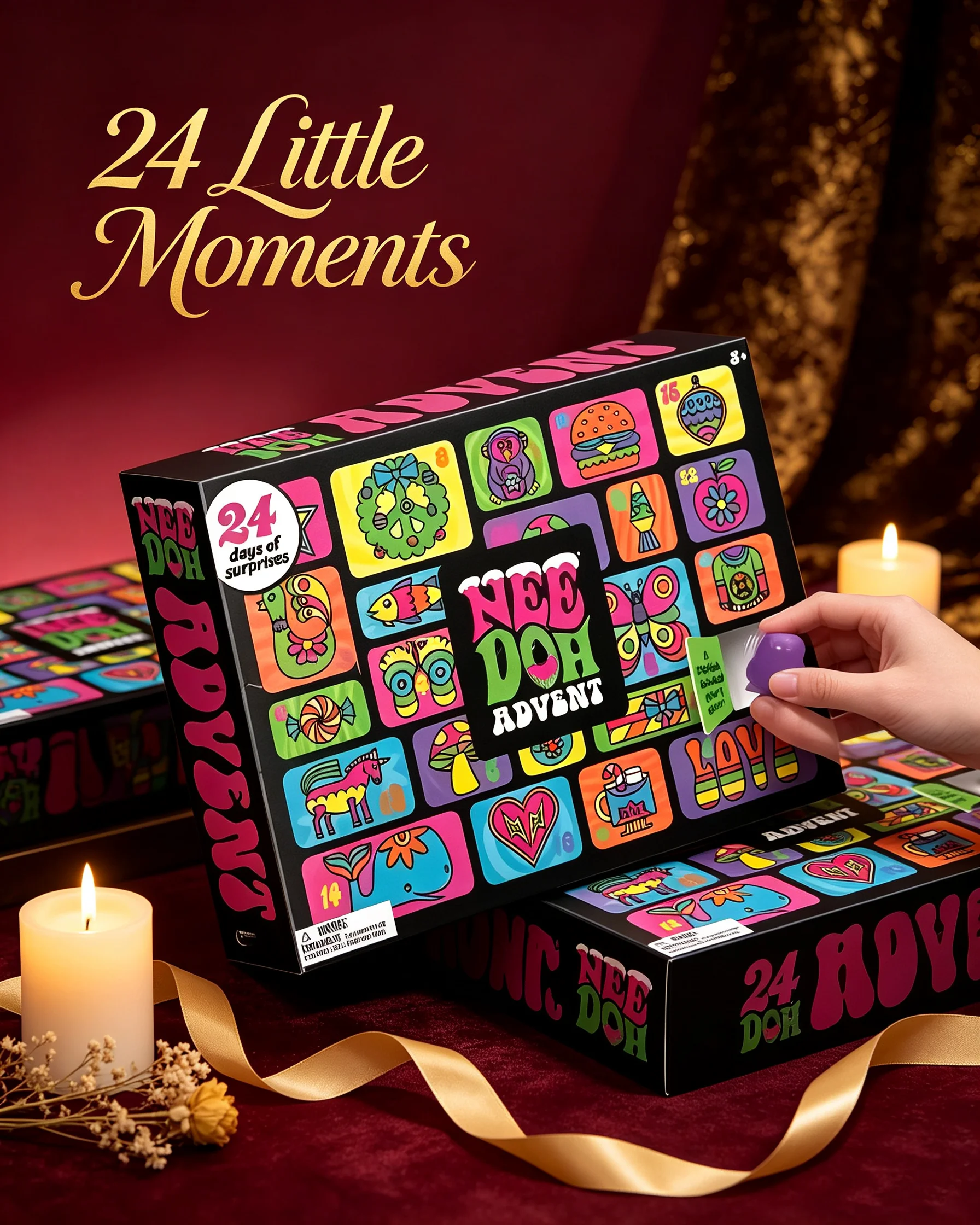 هدايا تقويم المجيء من NeeDoh ل - مراجعة Mystery Box Blind Bag وسعره