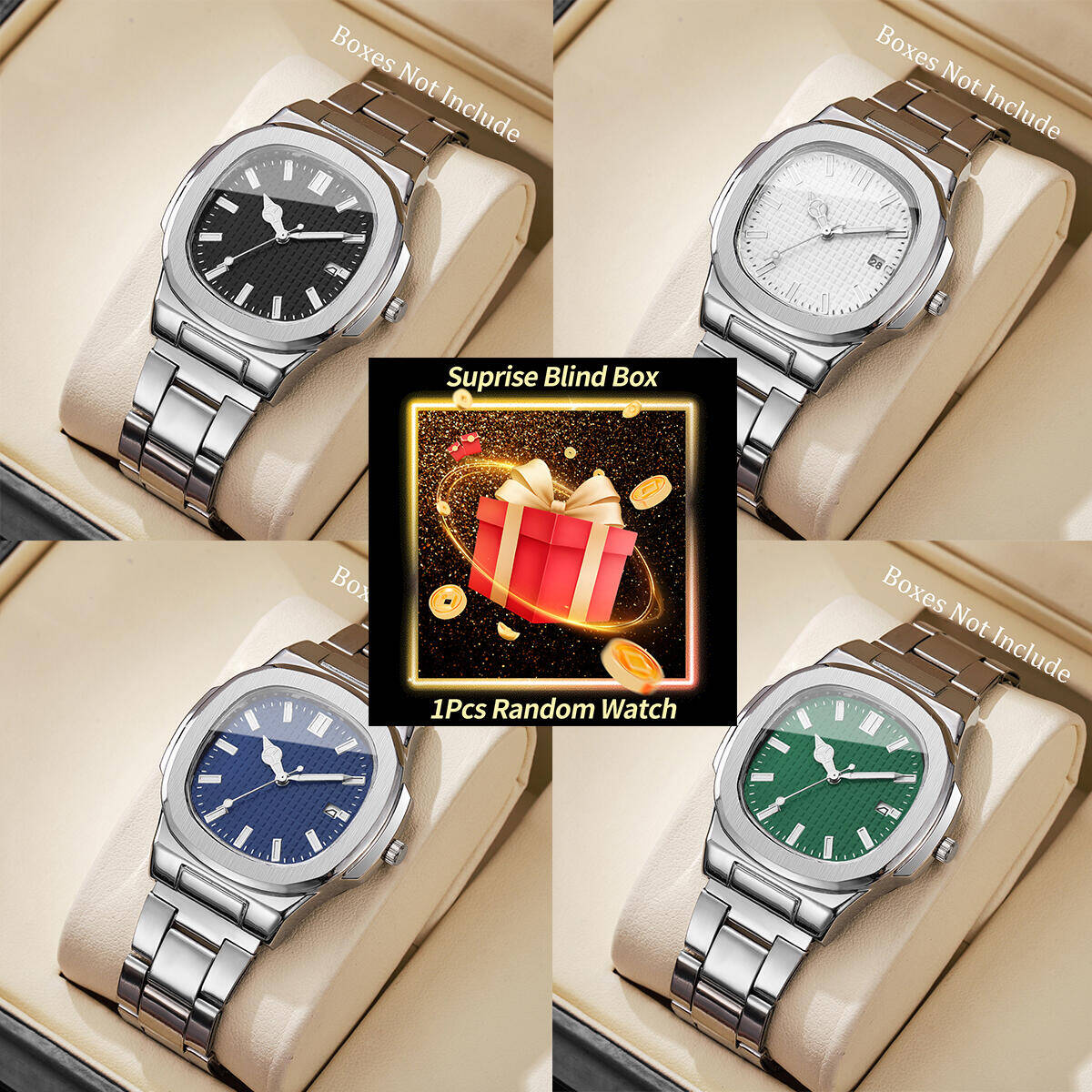 1 قطعة ساعة سر مفاجأة صندوق أع - مراجعة Mystery Box Blind Bag وسعره